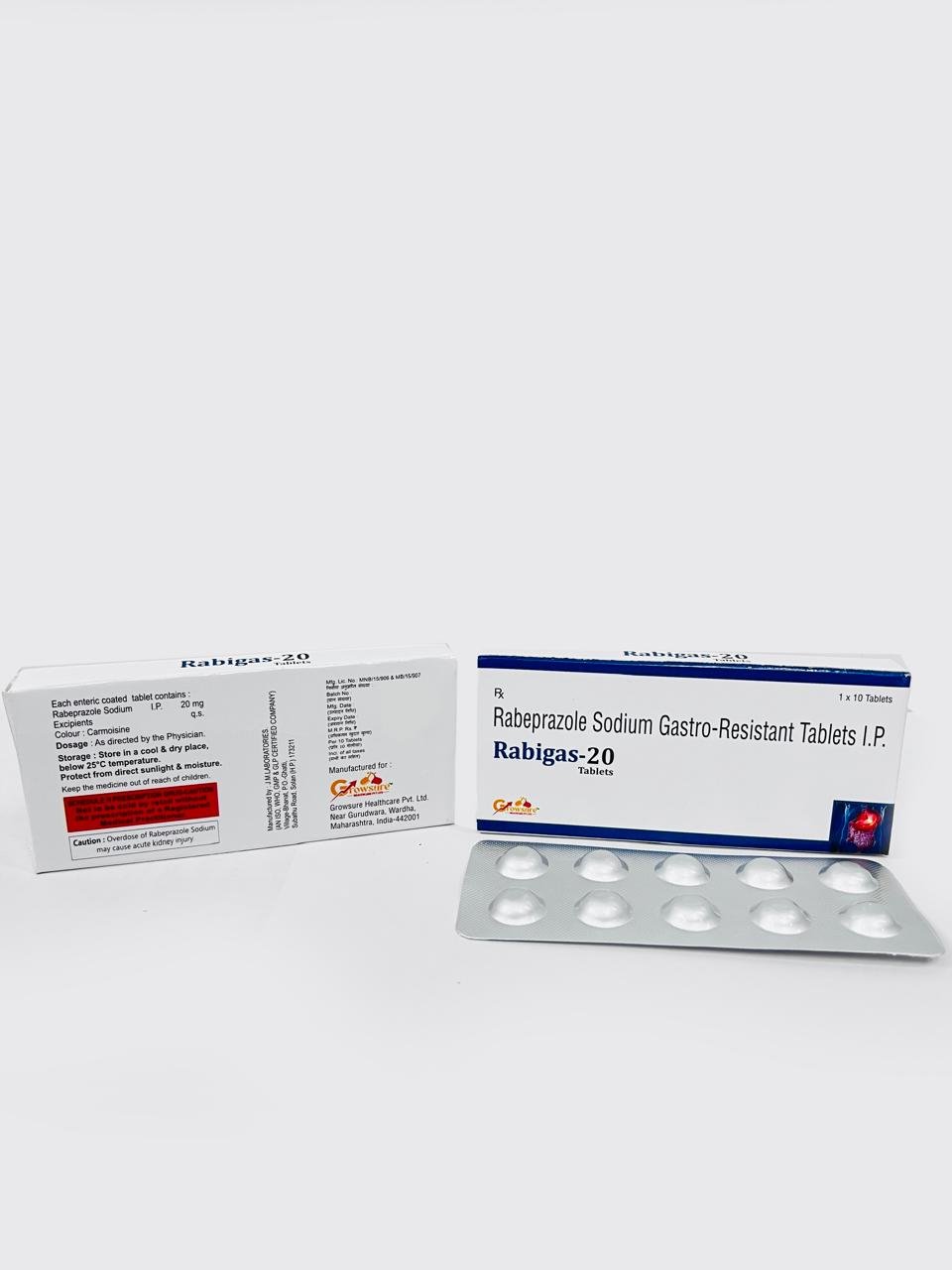 Rabigas-20 Tablet by GrowSure Healthcare